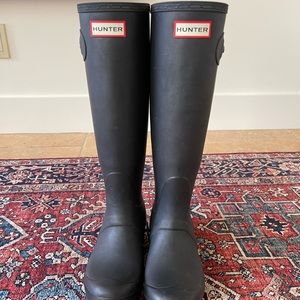 Hunter boots in black